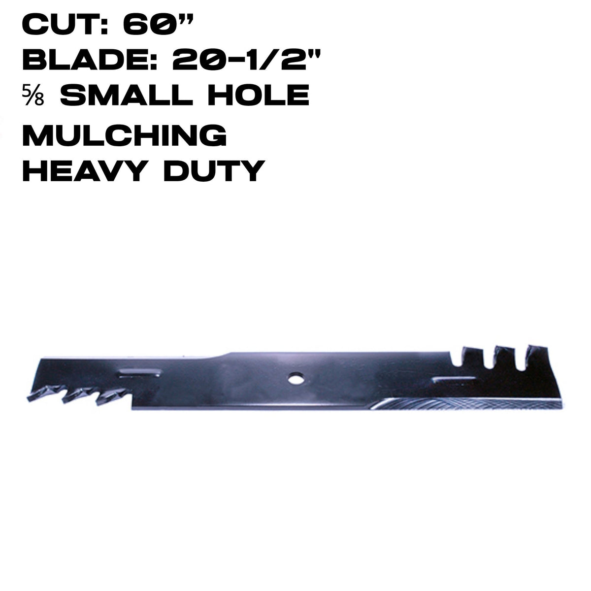 Rotary Copperhead Blade | 20-1/2" X 5/8" | Heavy Duty | Mulching | Dixie Chopper | 60" Deck | 13811