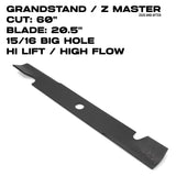 Toro Hi-Flow Blade | 20.5 Inch | GrandStand / Z Master | 60" Deck | 140-1240