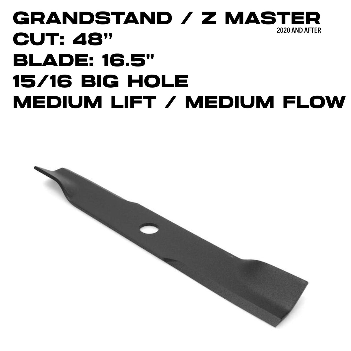 Toro Medium Flow Blade | 16.5" | GrandStand / Z Master | 48" Deck | 140-4860