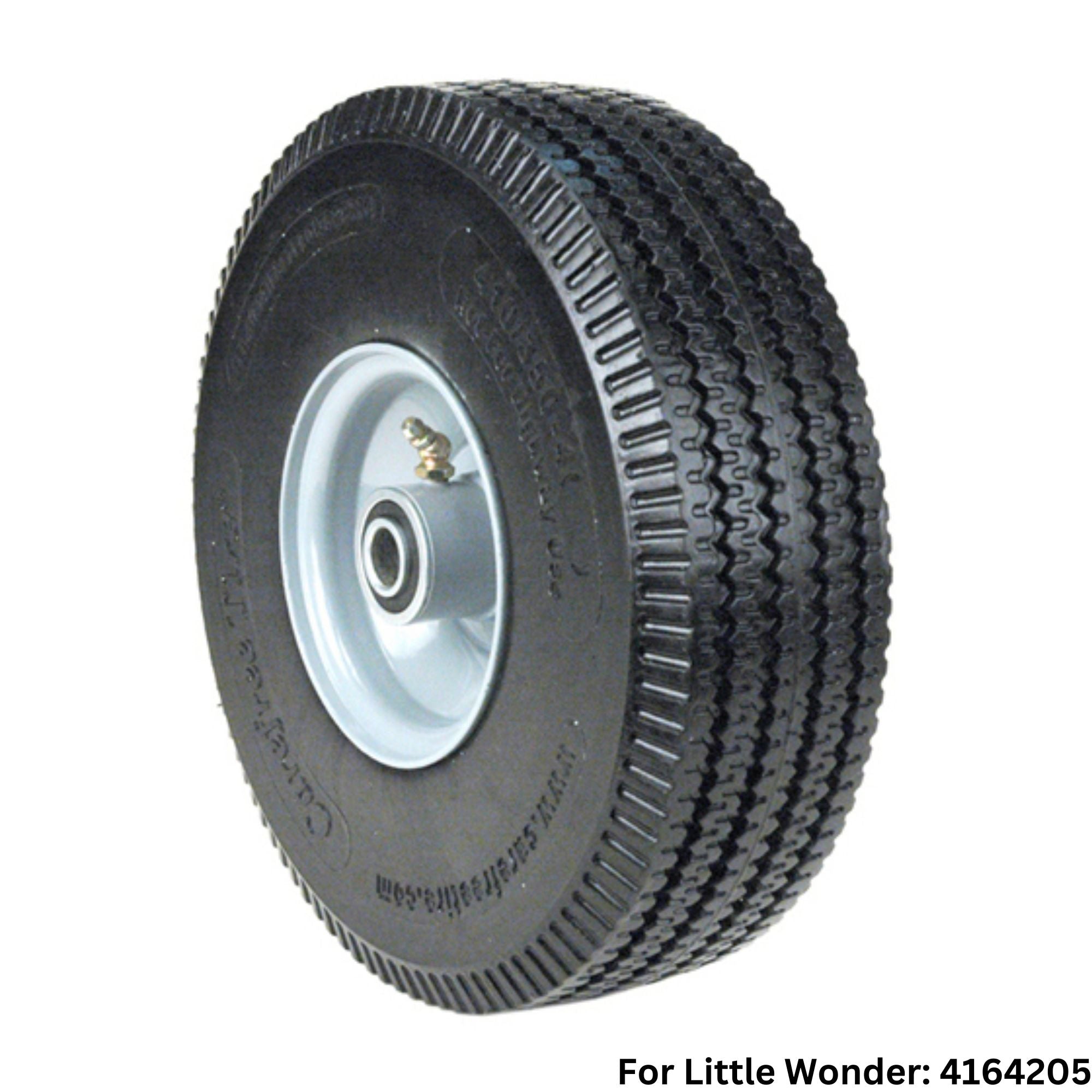 Little Wonder Flat-Free Wheel For Walk Behind Blowers | 4.10X3.50X 4 | 14302 | Main Street Mower | Winter Garden | Clermont | Ocala