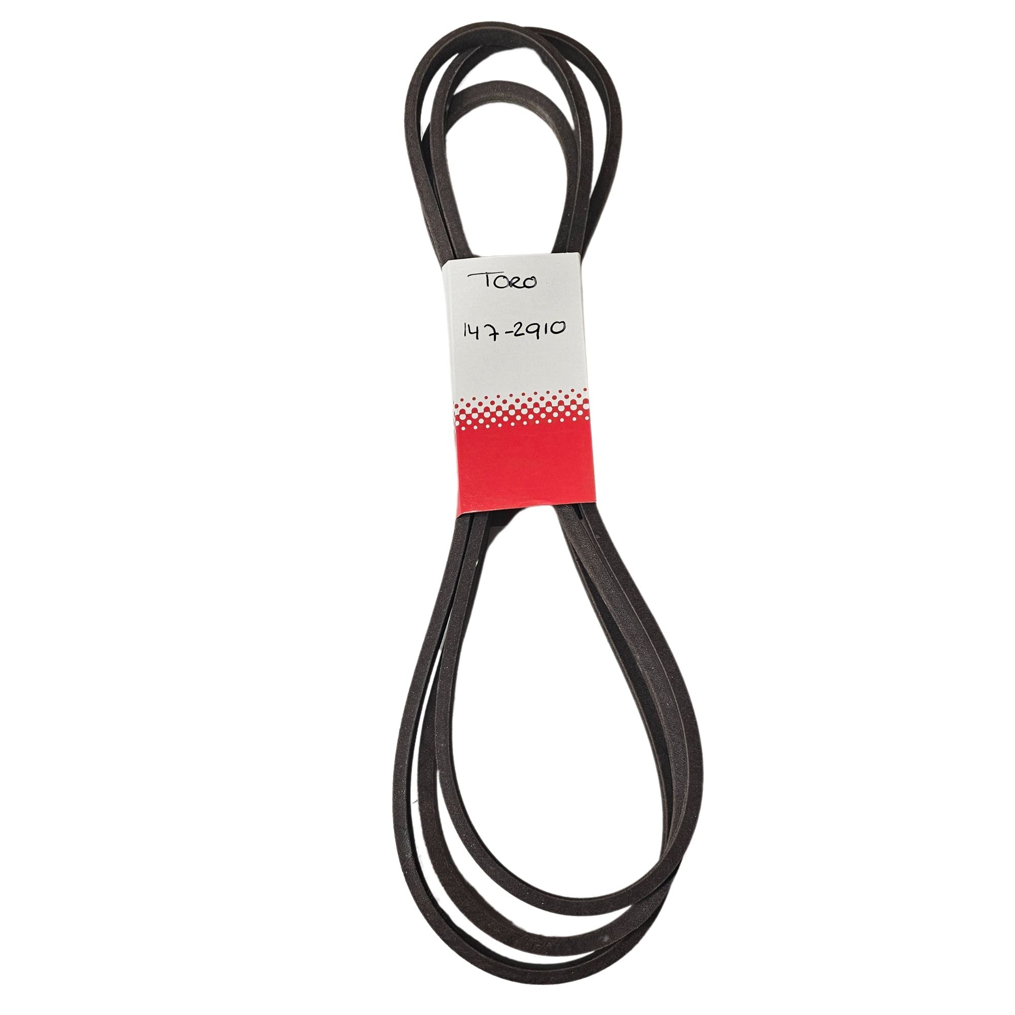 Deck Spindle Belt For Toro - Part #147-2910, 145.5" X 1/2" V-Belt (Black)