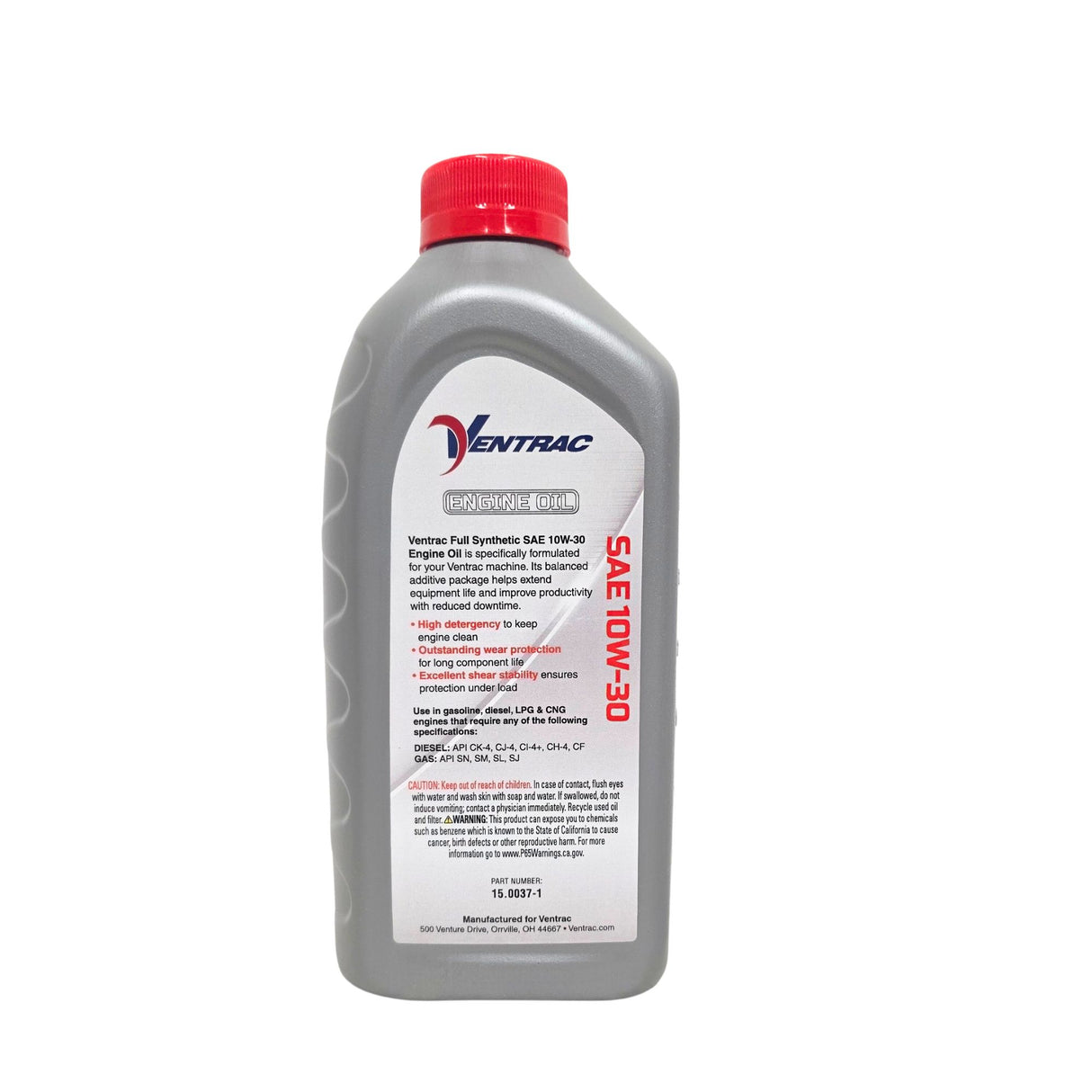 Ventrac Oil, Engine 10W-30 SYN (Qt) | 15.0037-1 Main Street Mower Ventrac Oil, Engine 10W-30 SYN (Qt) | 15.0037-1 Main Street Mower