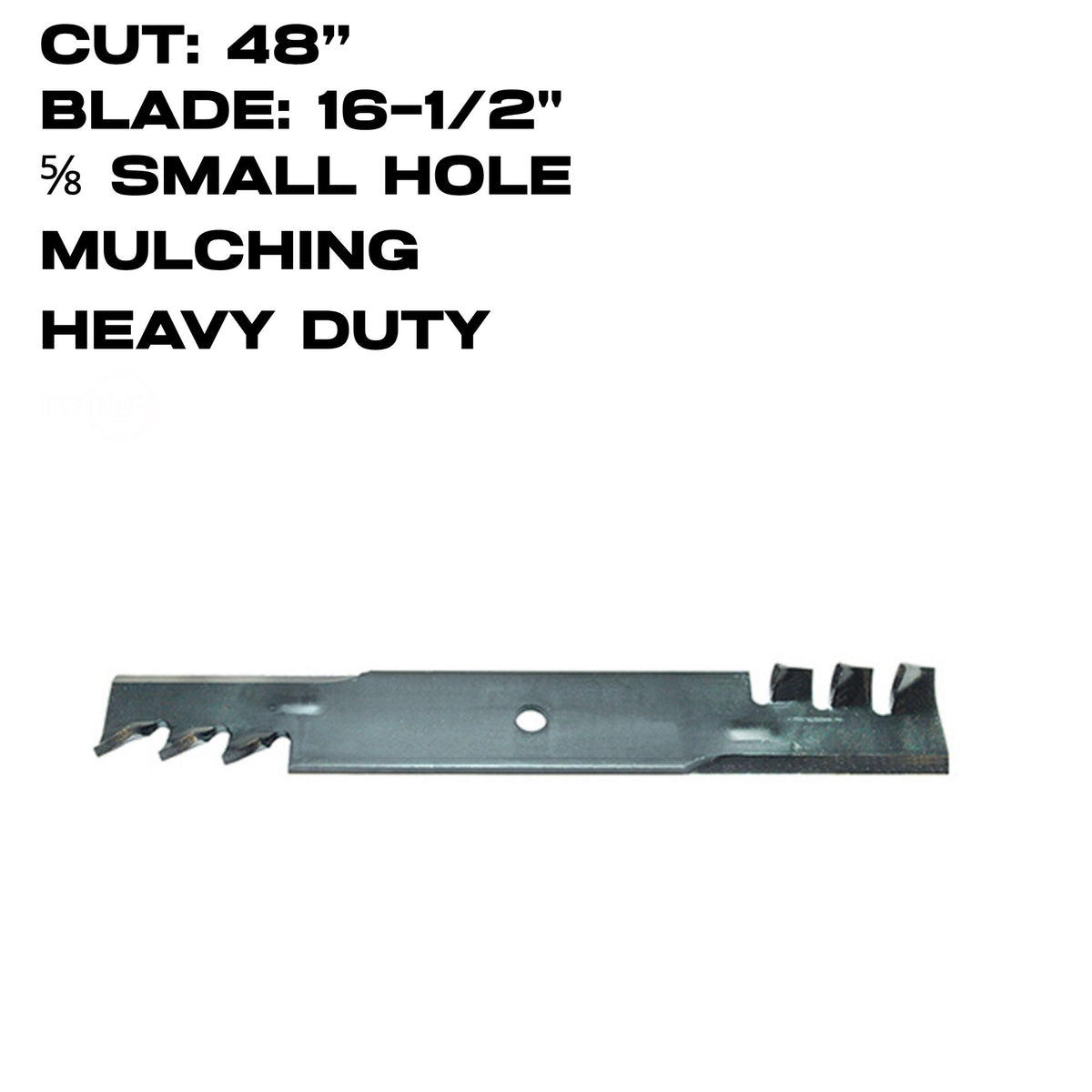 Rotary Copperhead Blade | 16-1/2" X 5/8" | Mulching | HD | Bad Boy / Scag | 48" Deck | 15005