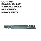 Rotary Copperhead Blade | 16-1/2" X 5/8" | Mulching | HD | Bad Boy / Scag | 48" Deck | 15005