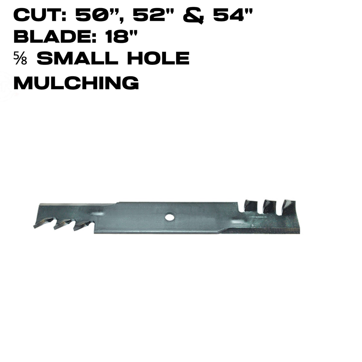 Rotary Copperhead Blade | 18" X 5/8" | Mulching | Bobcat / Exmark / Scag | 50", 52" & 54" Deck | 15006