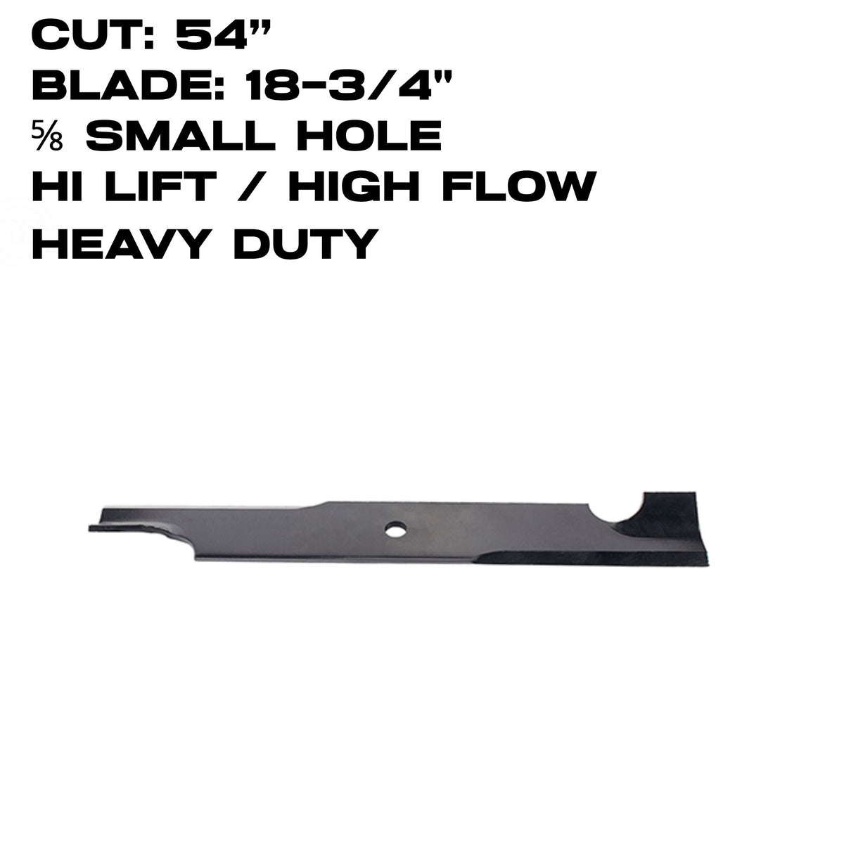 Rotary Blade | Hi-Flow | 18-3/4" X 5/8" | Heavy Duty | Bad Boy | 54" Deck | 16047