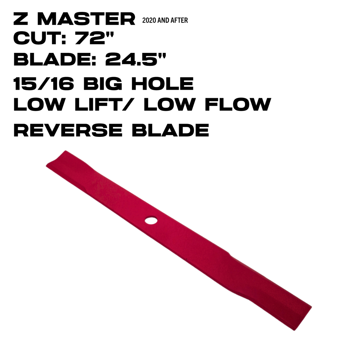 Toro Low Flow CR Blade | 24.5" | Z Master | 140-1245 / 163-7364
