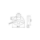 Three Hole Rigging Plate From Kong | 16982  | Main Street Mower | Winter Garden | Clermont | Ocala