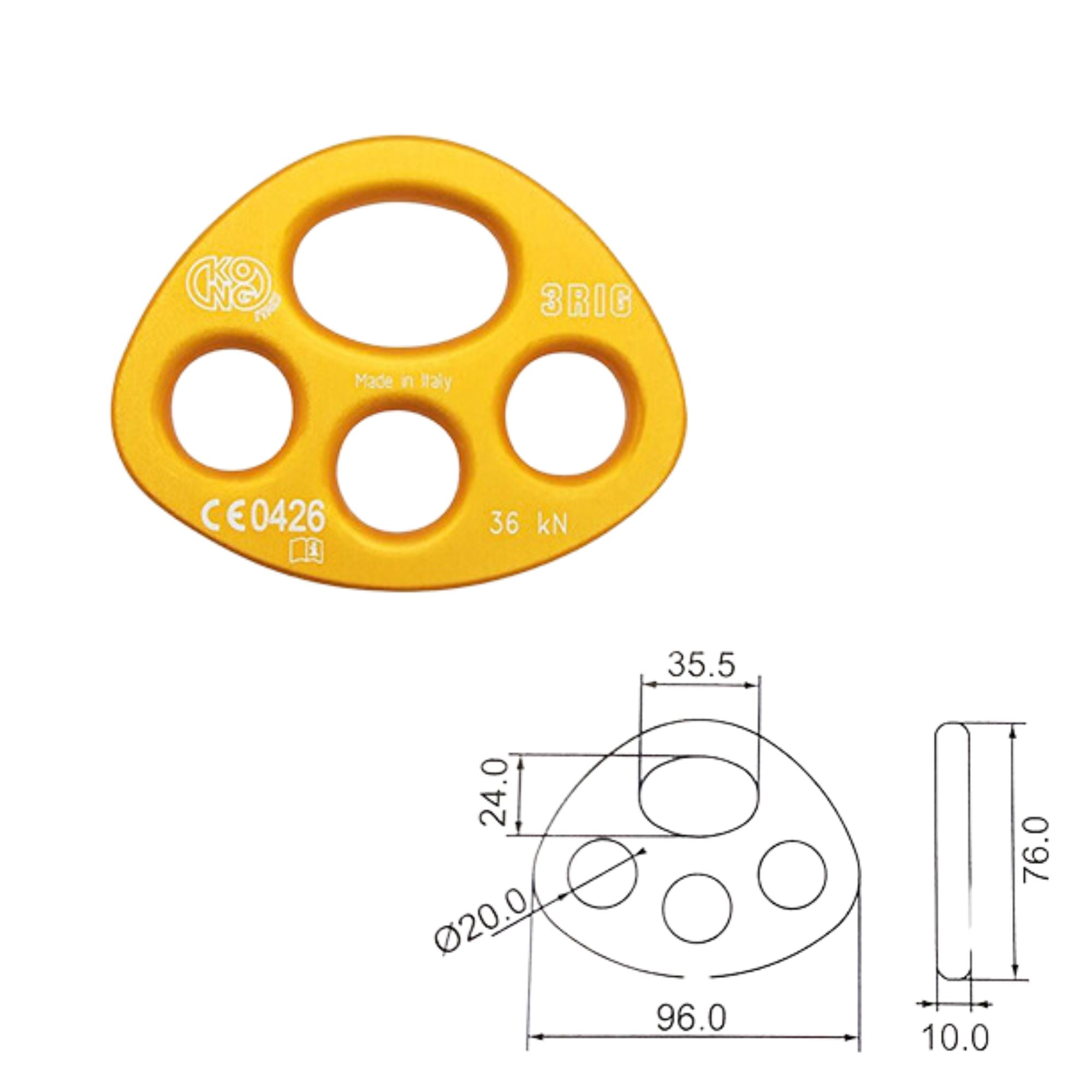 Three Hole Rigging Plate From Kong | 16982  | Main Street Mower | Winter Garden | Clermont | Ocala