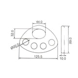 Four Hole Rigging Plate From Kong | 16983  | Main Street Mower | Winter Garden | Clermont | Ocala