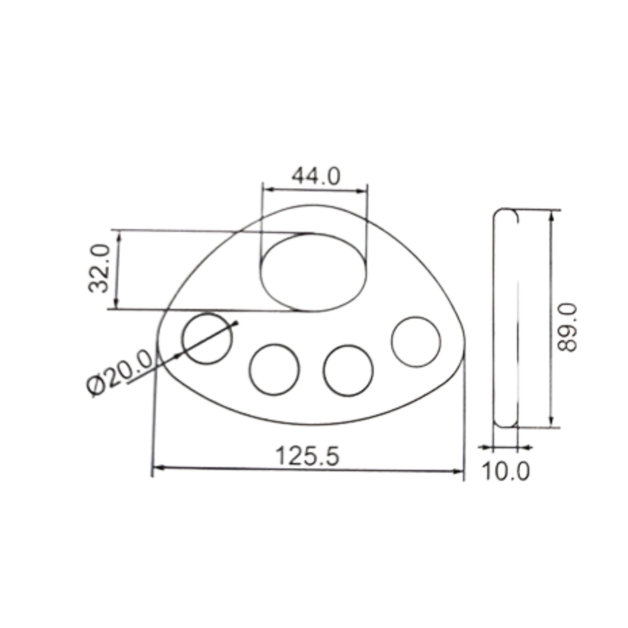 Four Hole Rigging Plate From Kong | 16983  | Main Street Mower | Winter Garden | Clermont | Ocala