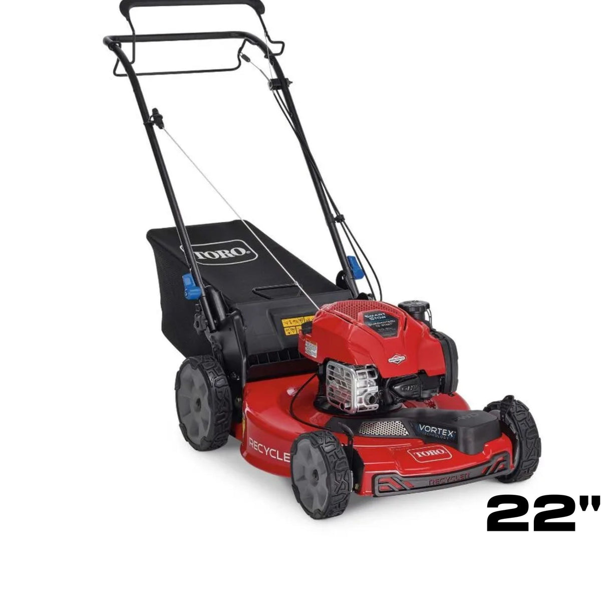 Toro Recycler | 22". Deck | Self-Propel | SmartStow | 150cc Briggs & Stratton | Gas Powered Push Lawn Mower | 21445