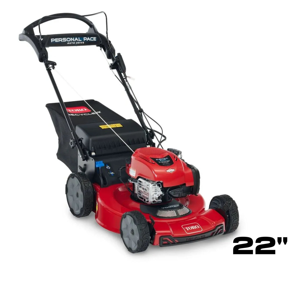 Toro Recycler | 22" Deck | Electric Start | Personal Pace | 163cc Briggs and Stratton | Gas Powered Push Lawn Mower | 21464