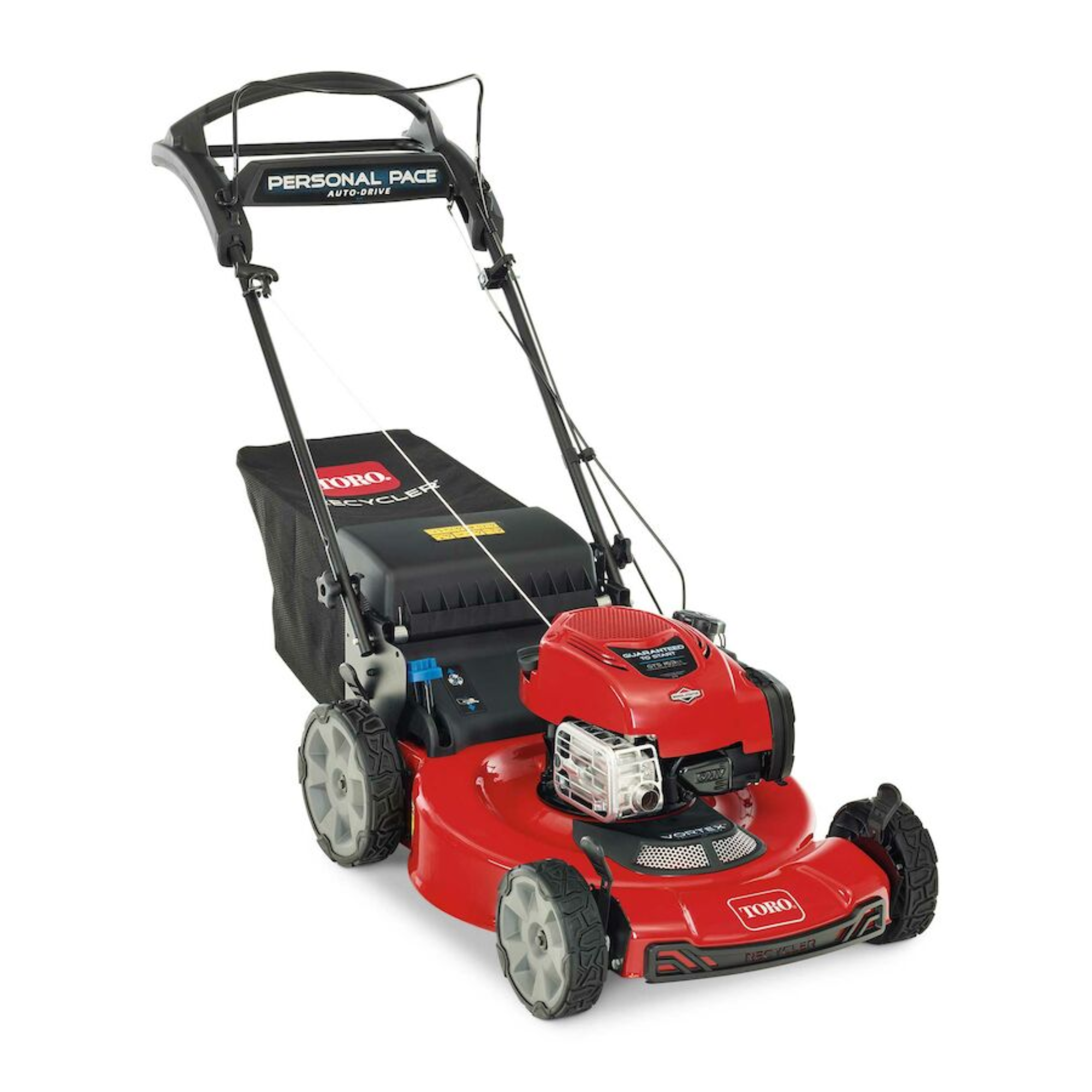 Power propelled discount lawn mower