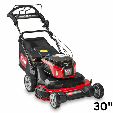 Toro 60V MAX eTimeMaster Personal Pace Lawn Mower W/ Batteries/Chargers | 30 in. Deck | 21491 | Main Street Mower | Winter Garden | Clermont | Ocala