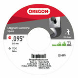 Oregon Magnum Gatorline Square Trimmer Line| .095" x 1134 Ft | 5lb Spool | Fits Stihl, Echo, Husqvarna, Ryobi, Troy Bilt | 22-095