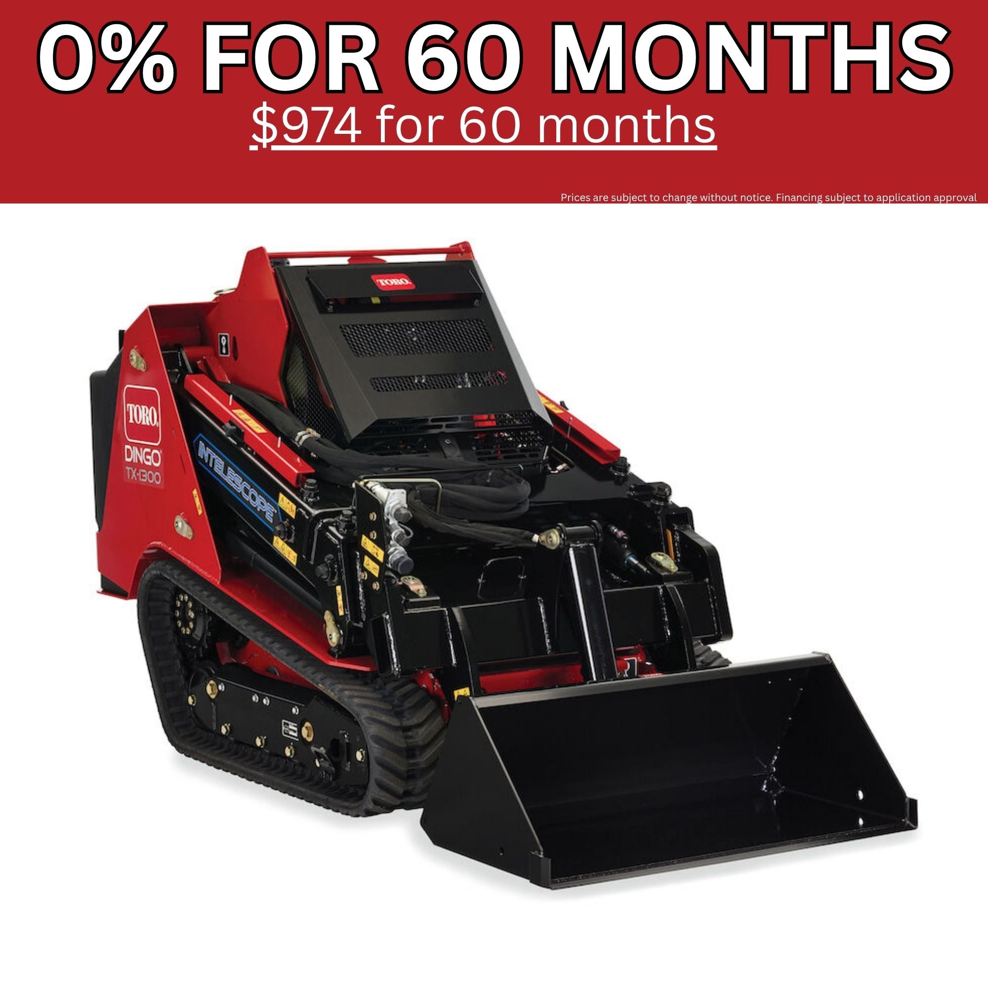 Dingo TX 1300 Track Loader Telescoping | Yanmar Engine | Diesel | 22370