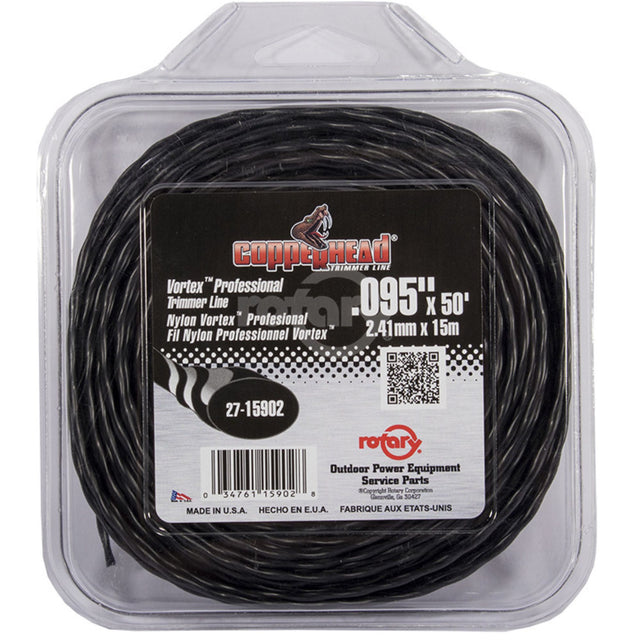 Rotary .095" X 50 Vortex Professional Trimmer Line | 15902 | Main Street Mower | Winter Garden | Clermont | Ocala