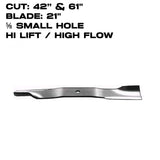 Rotary Blade | 21" X 5/8" | Hi-Flow | Bobcat / Honda / Spartan | 42" & 61" Deck | 3402