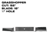 Rotary 18" X 1/2" Blade | 52" Deck " Grasshopper | 3379