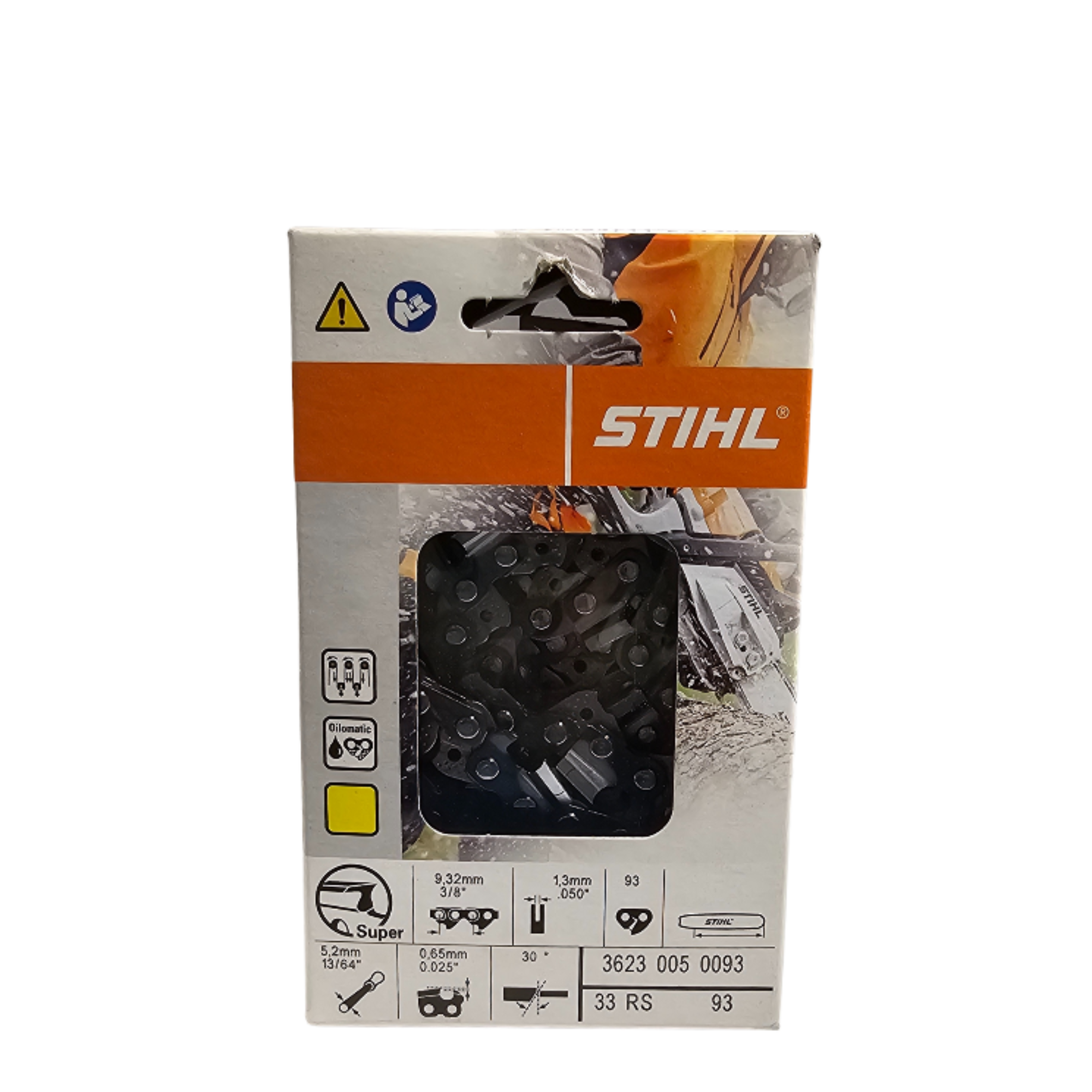 STIHL Oilomatic Rapid Super | 33 RS 93 | 93 Drive Links | Chainsaw Chain | 3623 005 0093