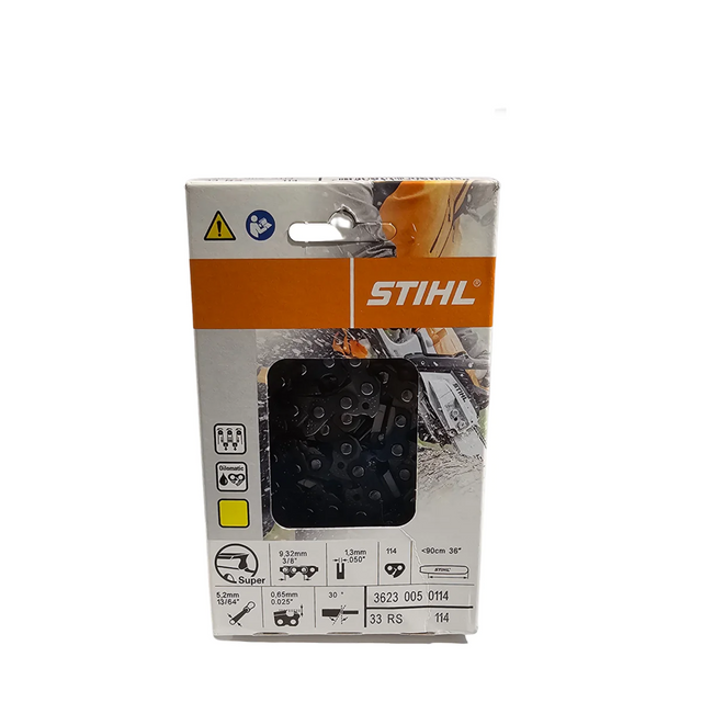 STIHL Oilomatic Rapid Super | 33 RS 114 | 36 in. | 114 Drive Links | Chainsaw Chain | 3623 005 0114 | Main Street Mower | Winter Garden | Clermont | Ocala