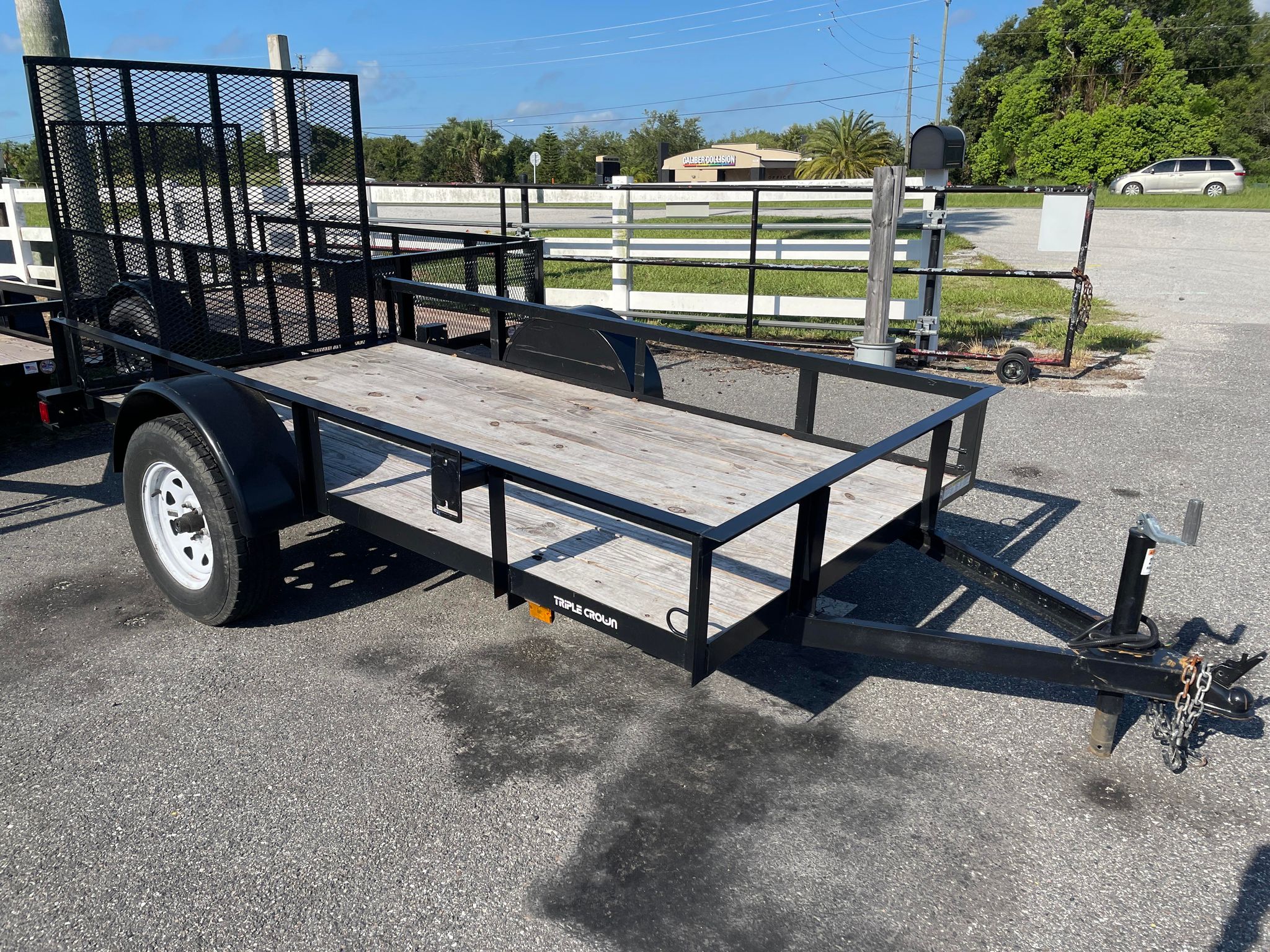 5X10 Triple Crown Black Utility Trailer (U5X10G)