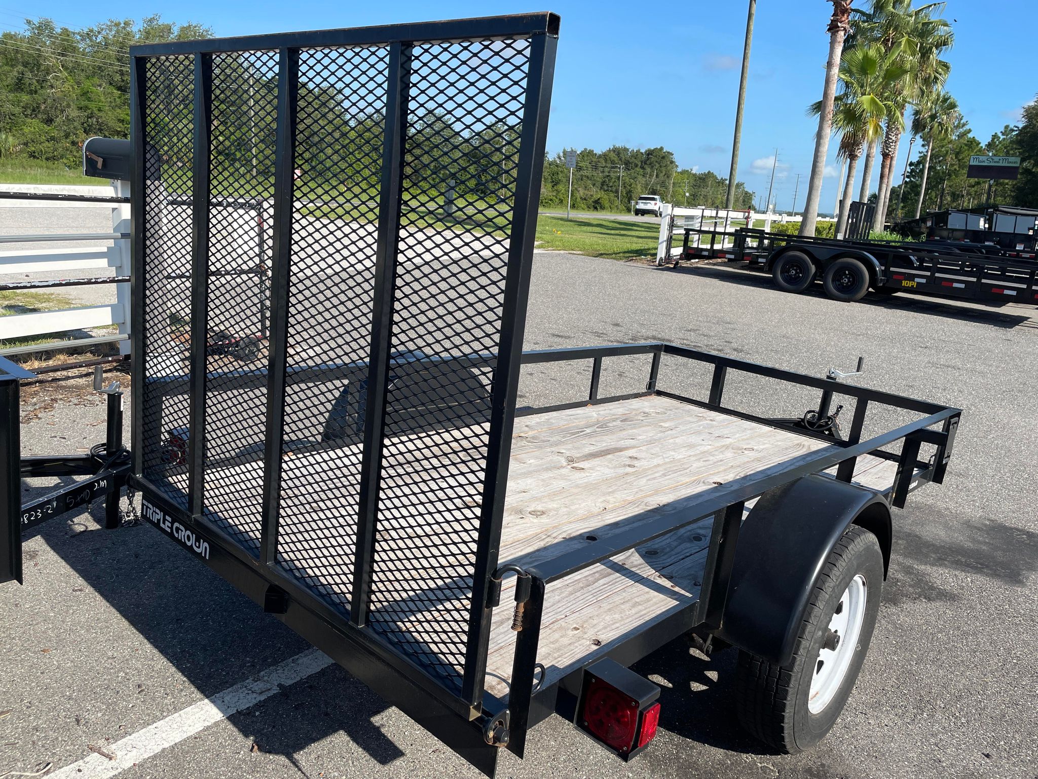5X10 Triple Crown Black Utility Trailer (U5X10G)