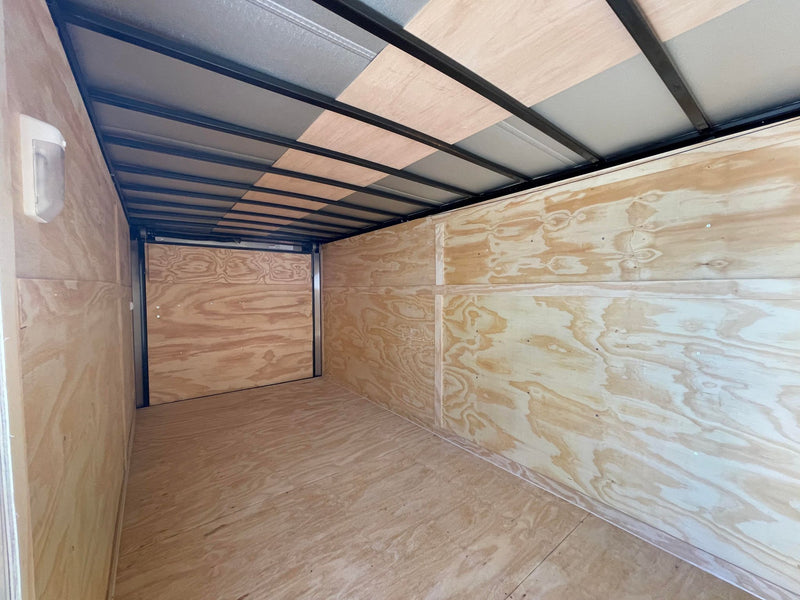 7X16 Spartan White Cargo Enclosed Trailer (7X16TA W) (SOLD 9/14/23)