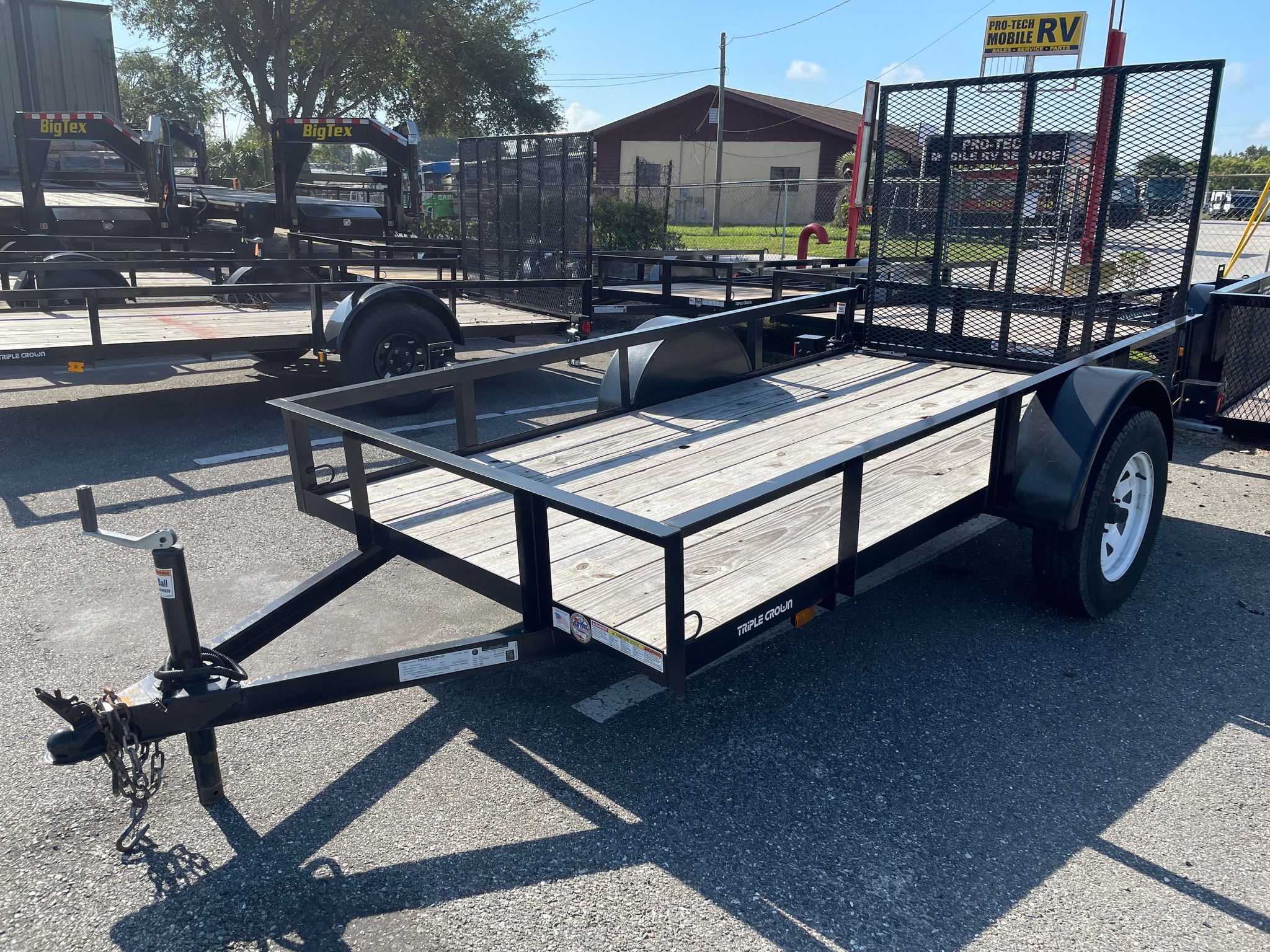 5X10 Triple Crown Black Utility Trailer (U5X10G)