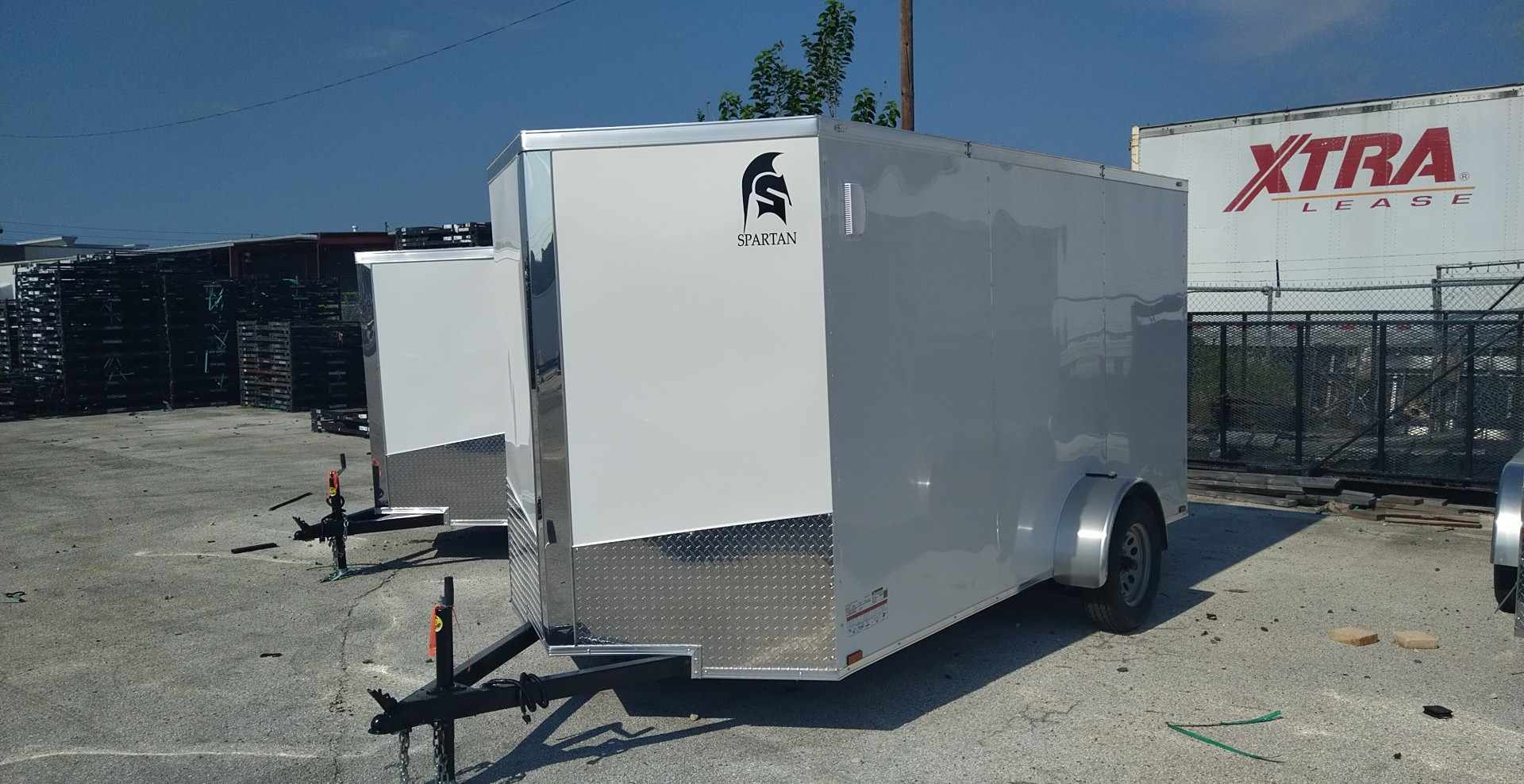 6X12 Spartan Black Cargo Enclosed Trailer (6X12 SA BASE .030 WH)
