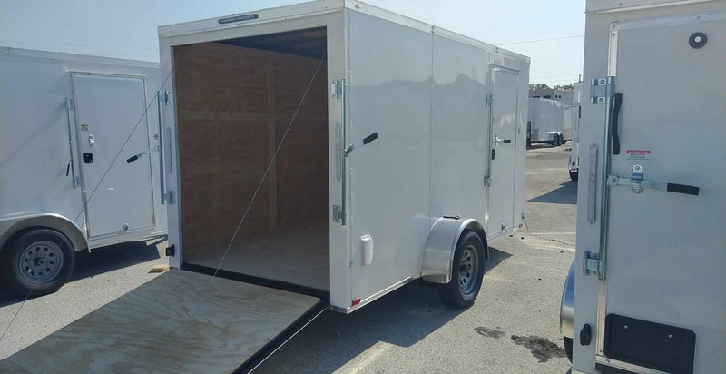 6X12 Spartan Black Cargo Enclosed Trailer (6X12 SA BASE .030 WH)