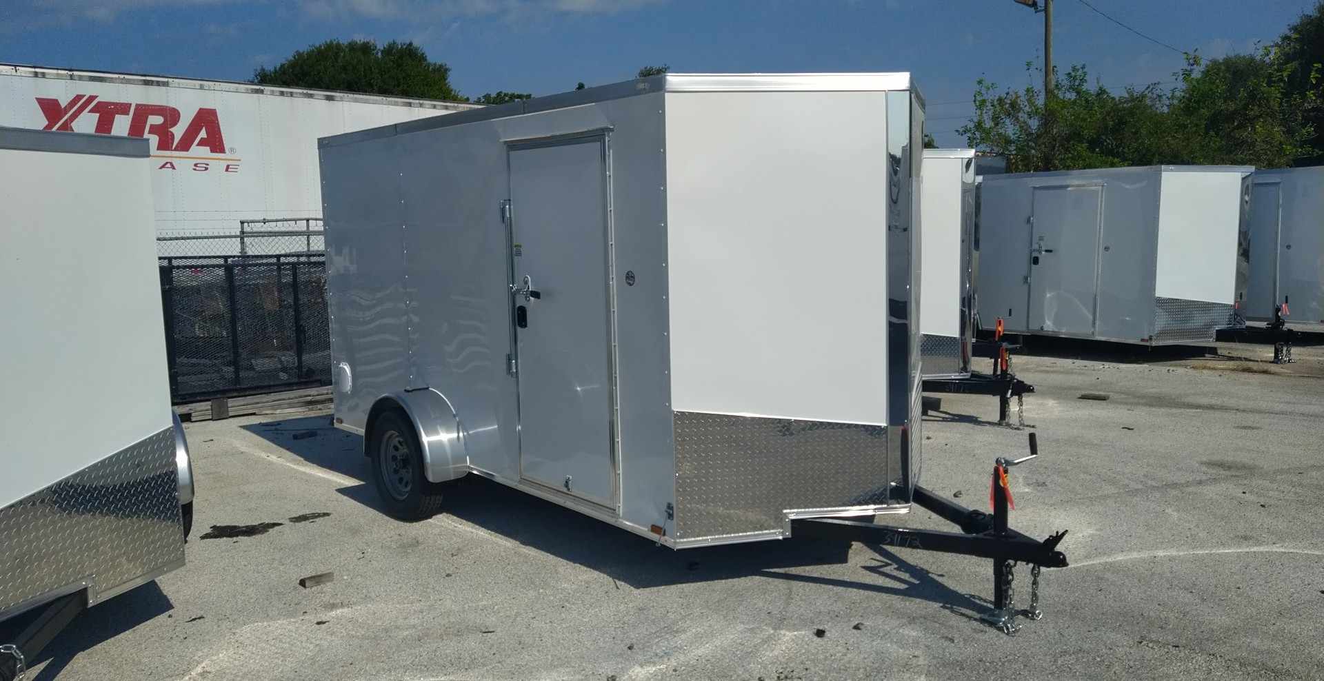 6X12 Spartan Black Cargo Enclosed Trailer (6X12 SA BASE .030 WHITE)