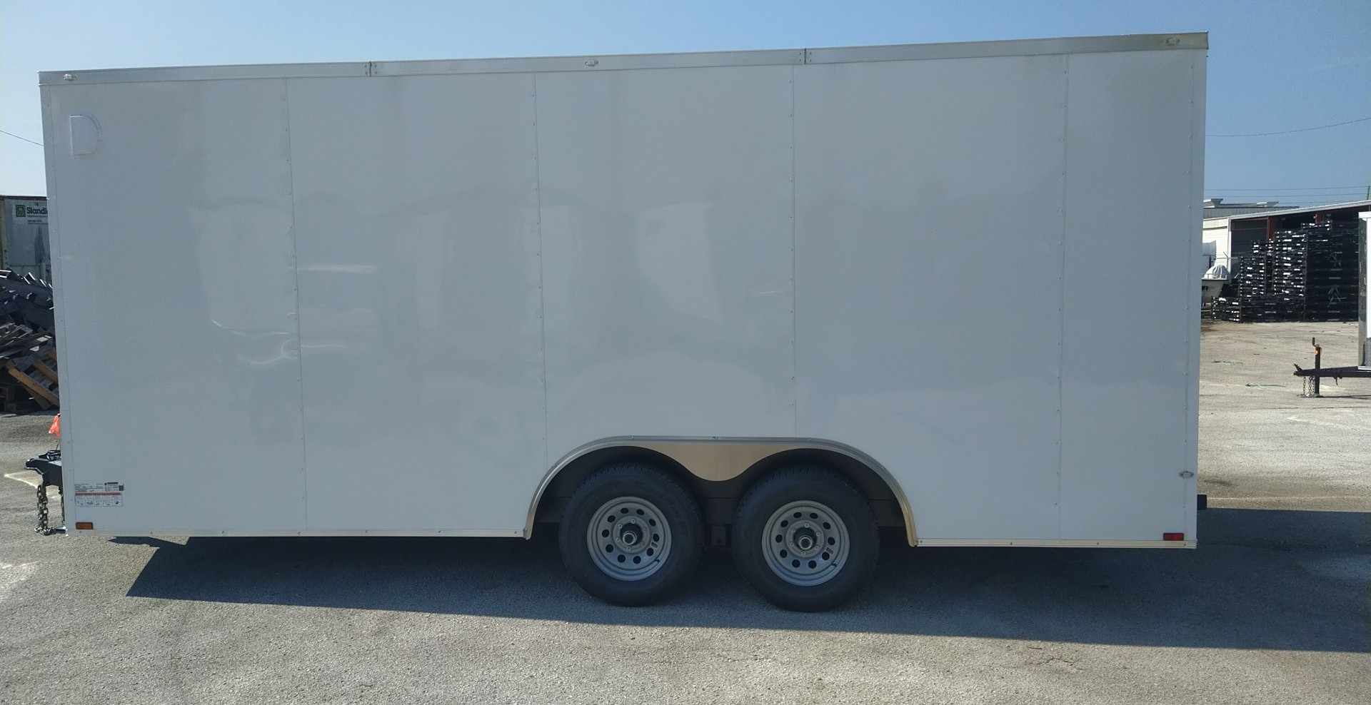 8.5X18 Spartan Tandem Axle White Cargo Enclosed Trailer (8.5X18TA WHITE)