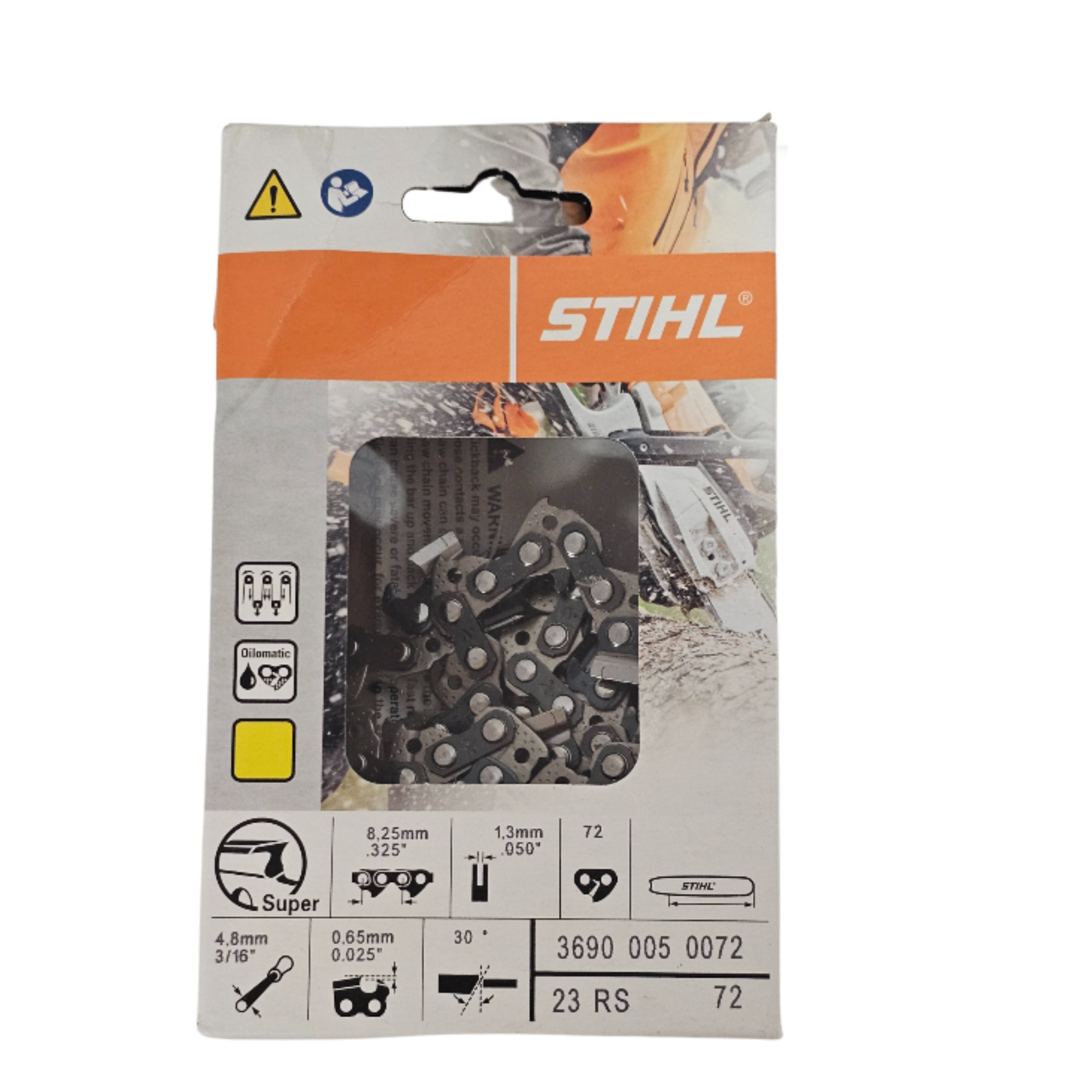 Stihl Rapid Super | 23 RS 72 | 72 Drive Links | Chainsaw Chain | 3690 005 0072