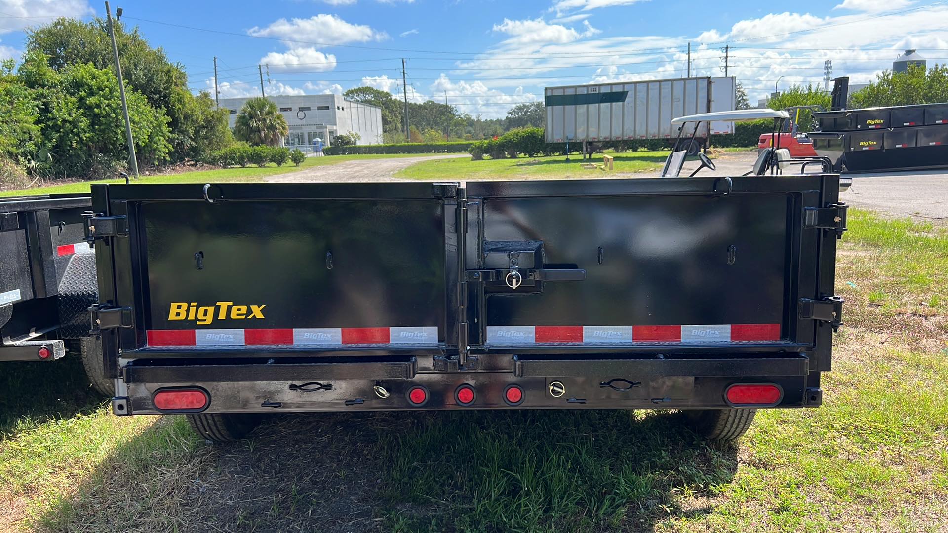 14 Foot Big Tex Low Profile with Spreader Gate Black Dump Trailer (14LD-14BK)