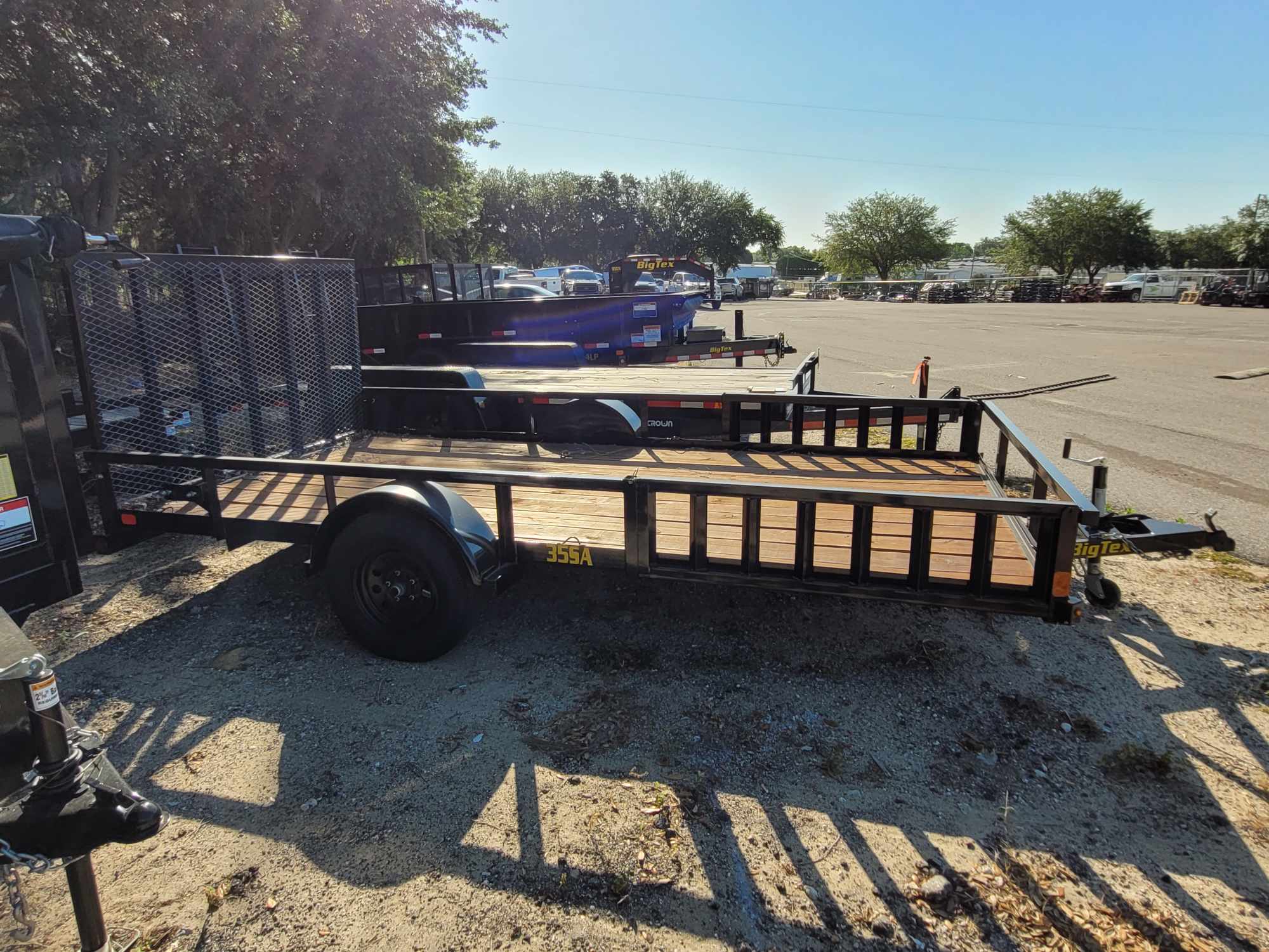 6.5X14 Big Tex Single Axle Black Utility Trailer (35SA-14BKRSX)