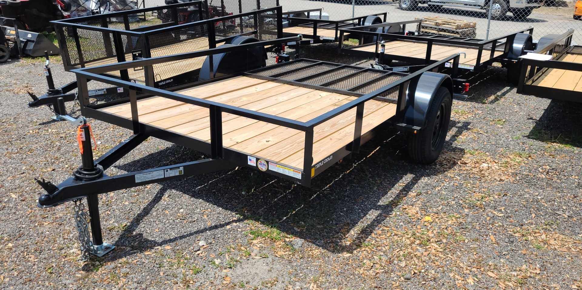 6X10 Triple Crown Black Utility Trailer (U6X10G)