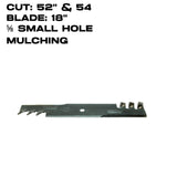 Rotary Copperhead Blade | 18" X 5/8" | Mulching | Bobcat / Exmark / John Deere | 48" Deck | 6294
