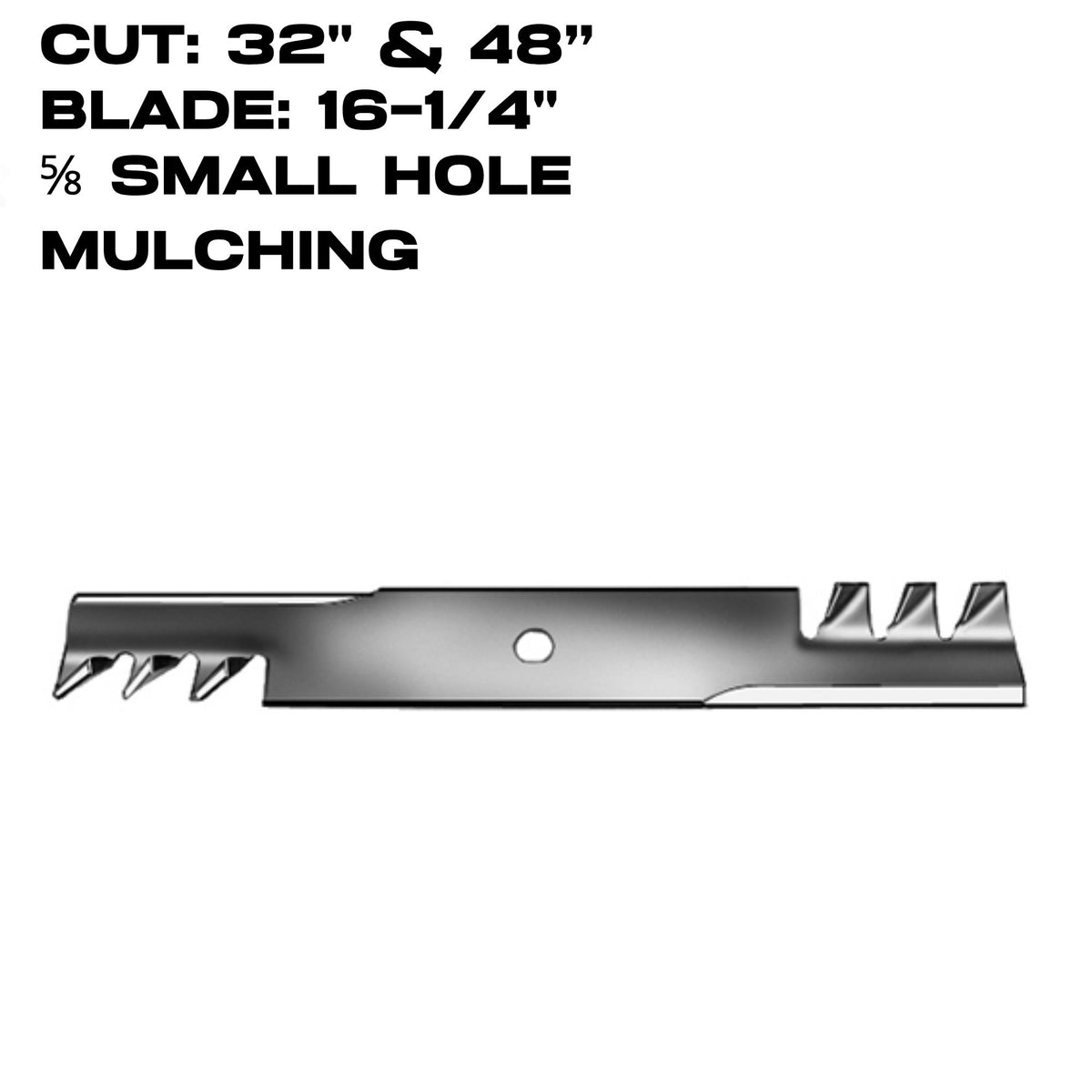 Rotary Copperhead Blade | 16-1/4" X 5/8" | Mulching  | Bad Boy / Bobcat / Exmark | 32" & 48" Deck | 6296