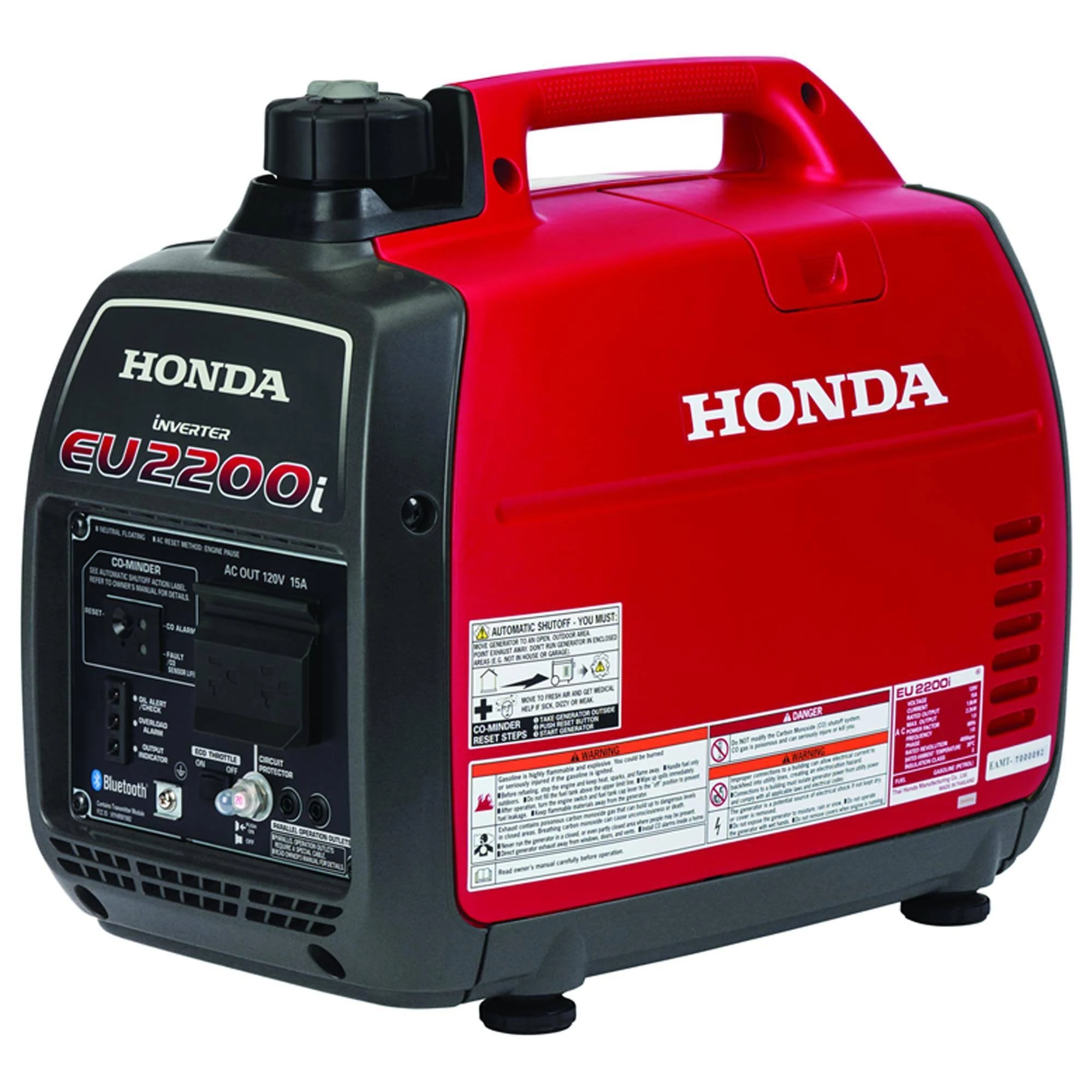 Honda EU2200ITAN 2,200 Watt Quiet Gas Powered Portable Inverter Generator w/ CO-Minder