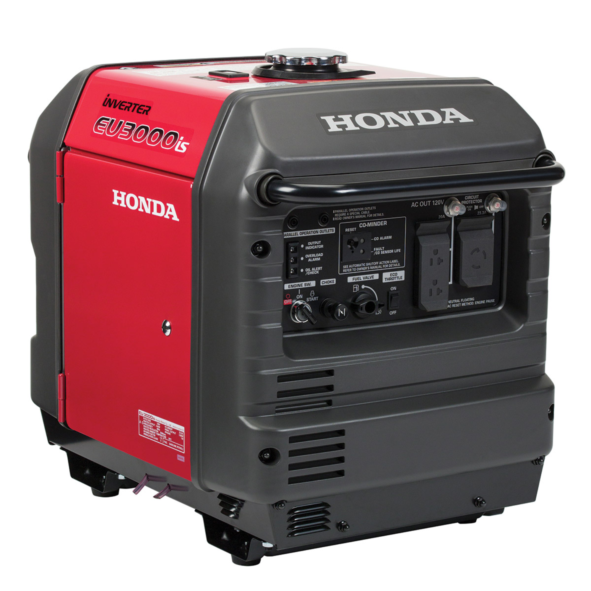 Honda EU3000IS1AN (49 State) 3000 watt 120V inverter generator with CO-MINDER™