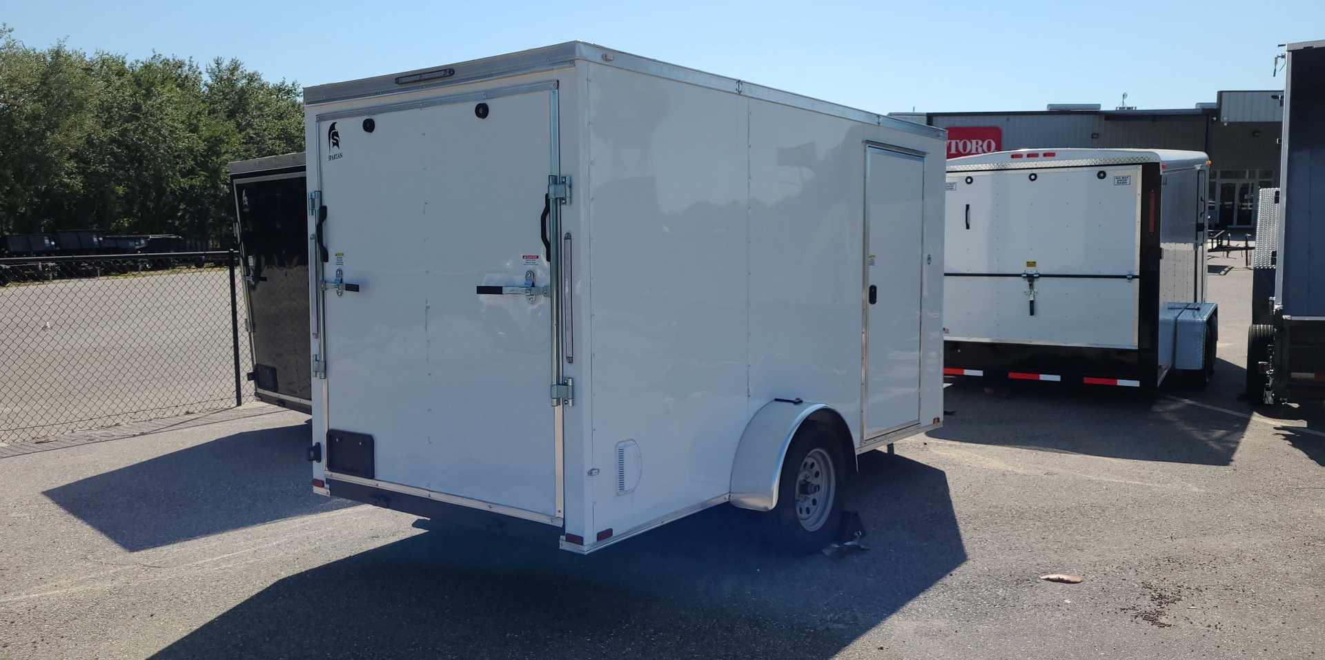 Spartan 6X12 Single Axle Enclosed Cargo Trailer | .030 | White | SP6X12SA| Main Street Mower | Winter Garden | Clermont | Ocala