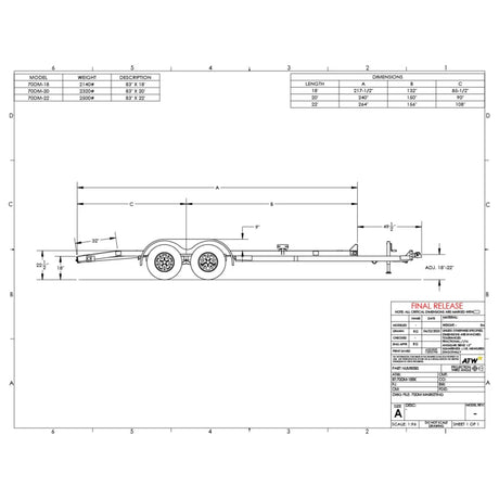 Big Tex Car Hauler | 20FT | Tandem Axle | Diamond Back | 70DM-20BK2B