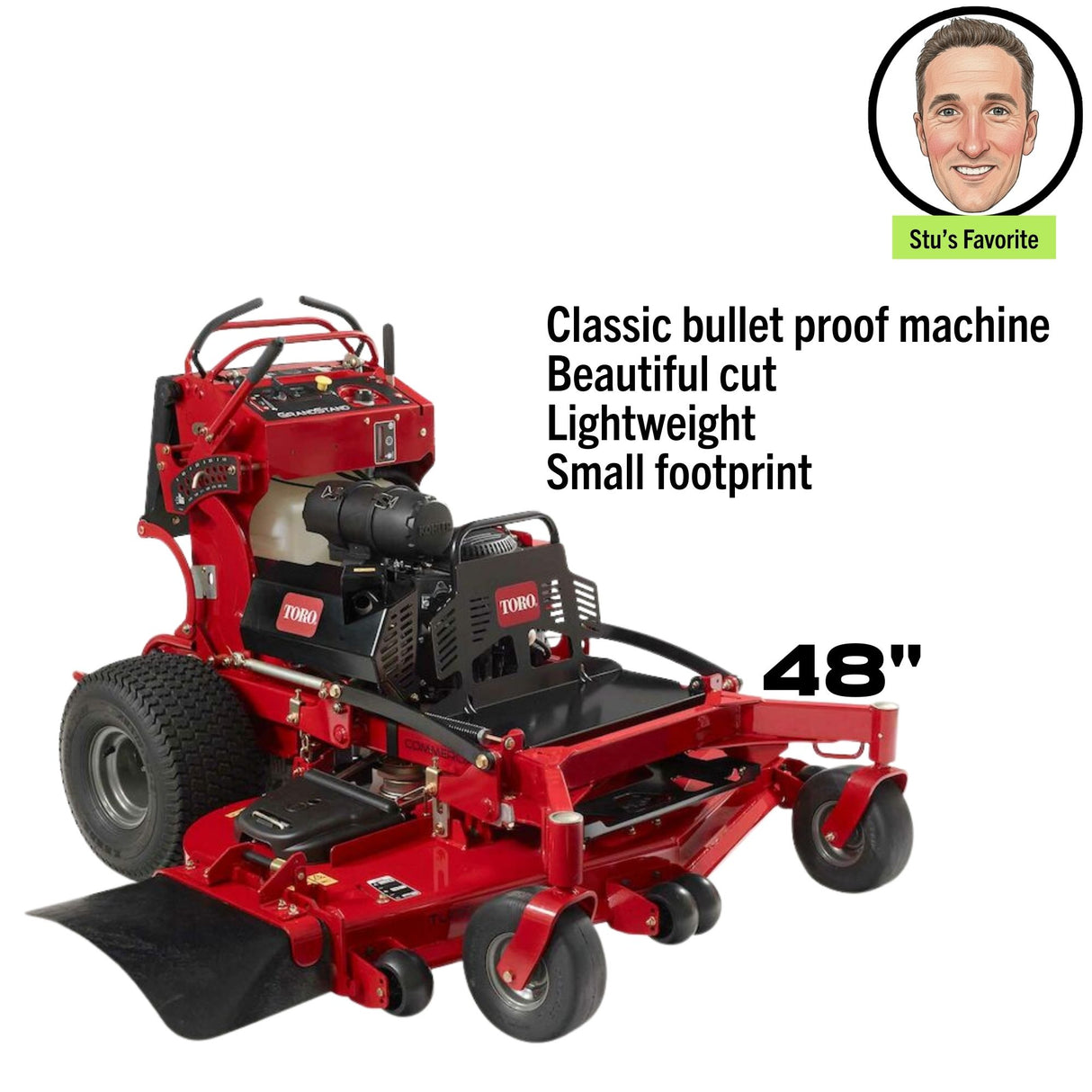 Toro Grandstand | 48" Deck | Kawasaki Stand On Mower | 72504