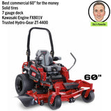 Toro Z-Master 4000 | 60" Deck | 25.5HP Kawasaki | Zero Turn Mower | 74004