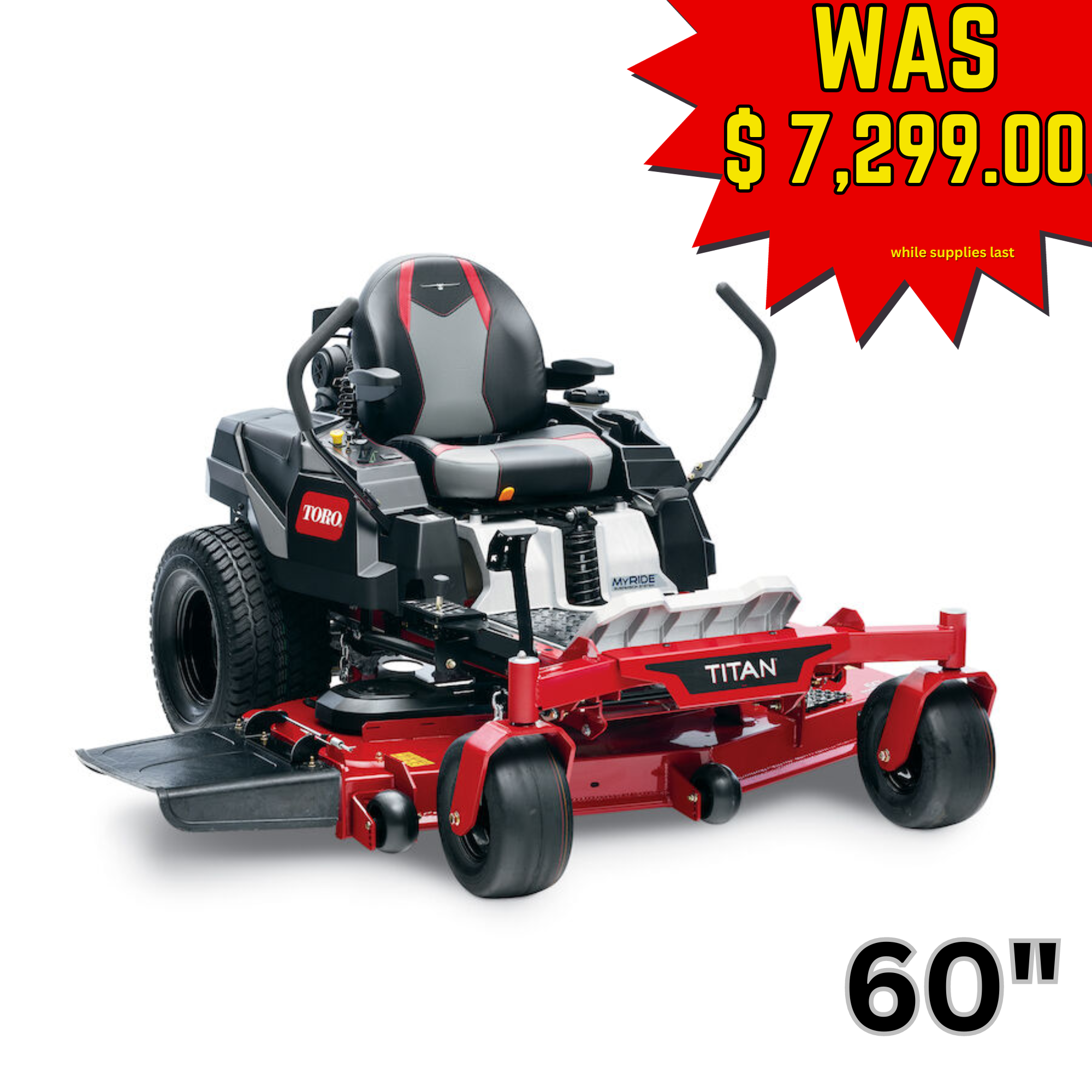 Toro TITAN MyRIDE (60") Toro V-Twin 24.5HP Zero Turn Mower