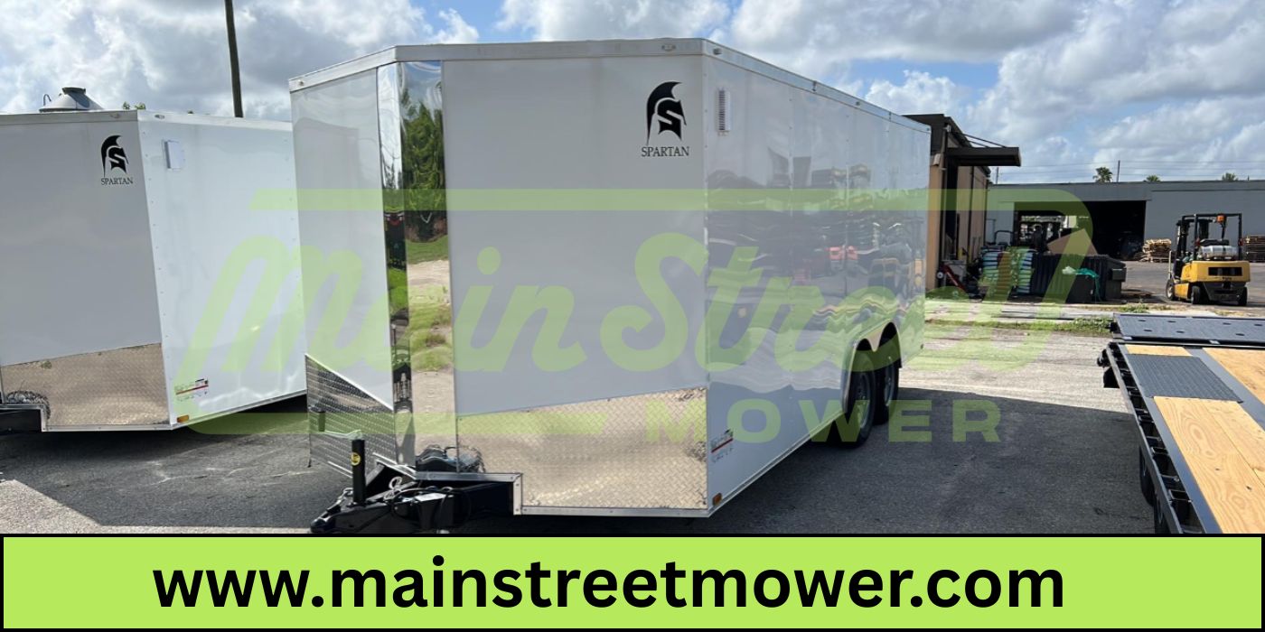 Spartan 8.5X18 Tandem Axle Enclosed Cargo Trailer | White | SP8.5X18TA