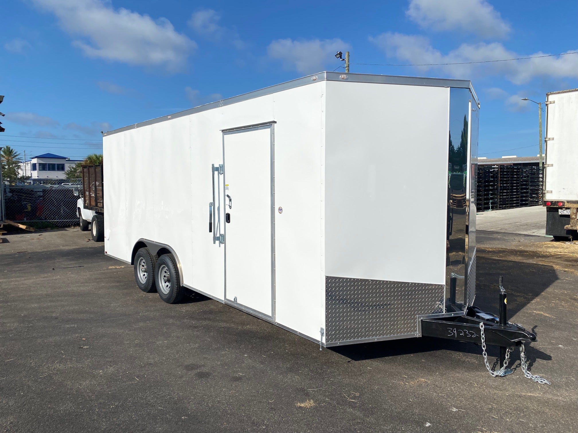 Spartan 8.5X20 Tandem Axle Enclosed Cargo Trailer | White | SP8.5X20TA | Main Street Mower | Winter Garden | Clermont | Ocala