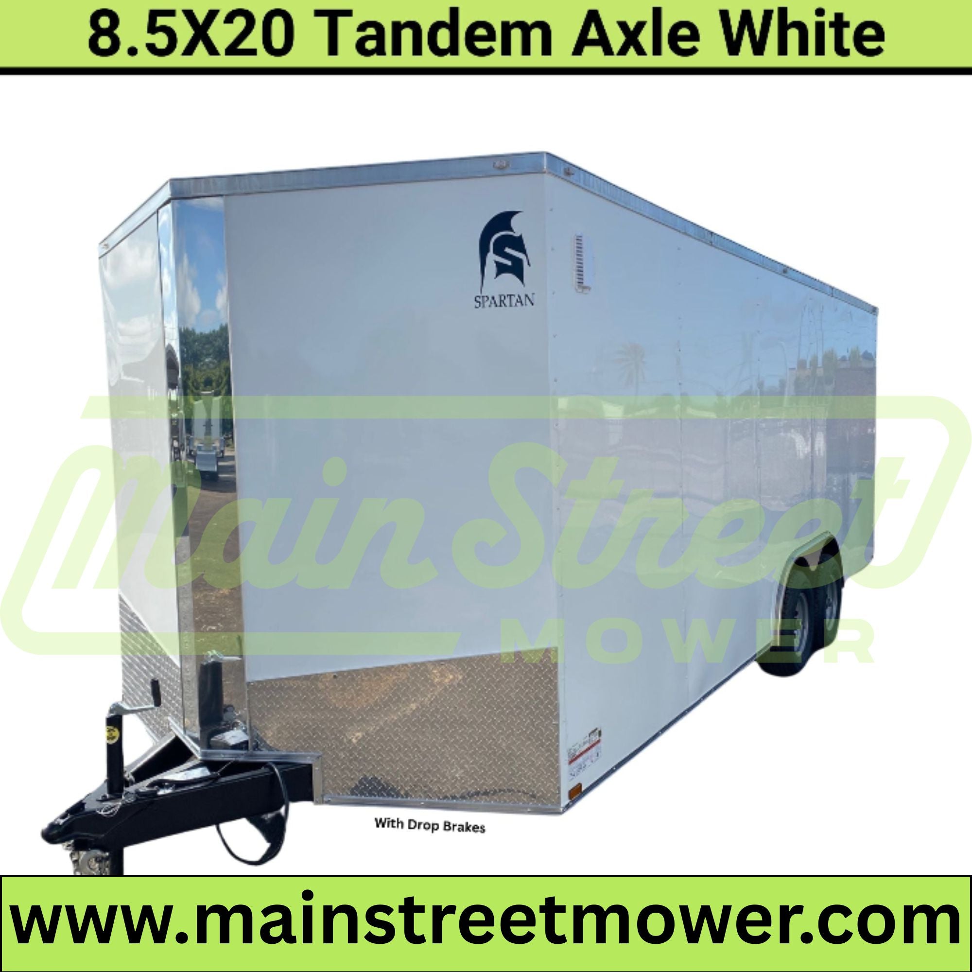 Spartan 8.5X20 Tandem Axle Enclosed Cargo Trailer | White | SP8.5X20TA